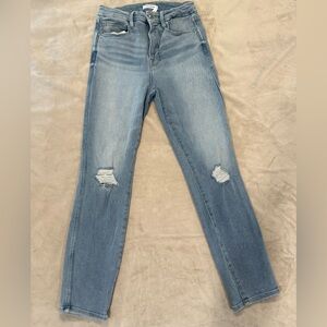 Good American Light Blue Distressed Skinny Jeans 4/27